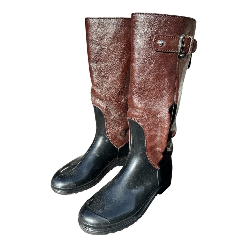D&G Leather Rain Boots